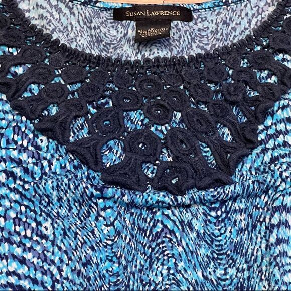 Woman’s Susan Lawrence Crochet collar Stretchy Tank small - Picture 6 of 7